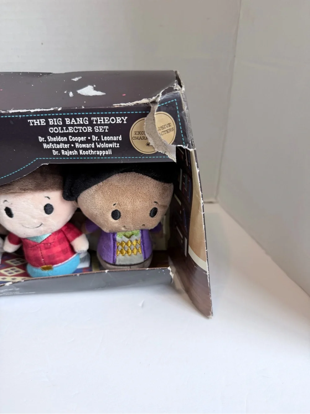 Hallmark itty bittys Plush Character Set - Green, Blue, Red, Purple